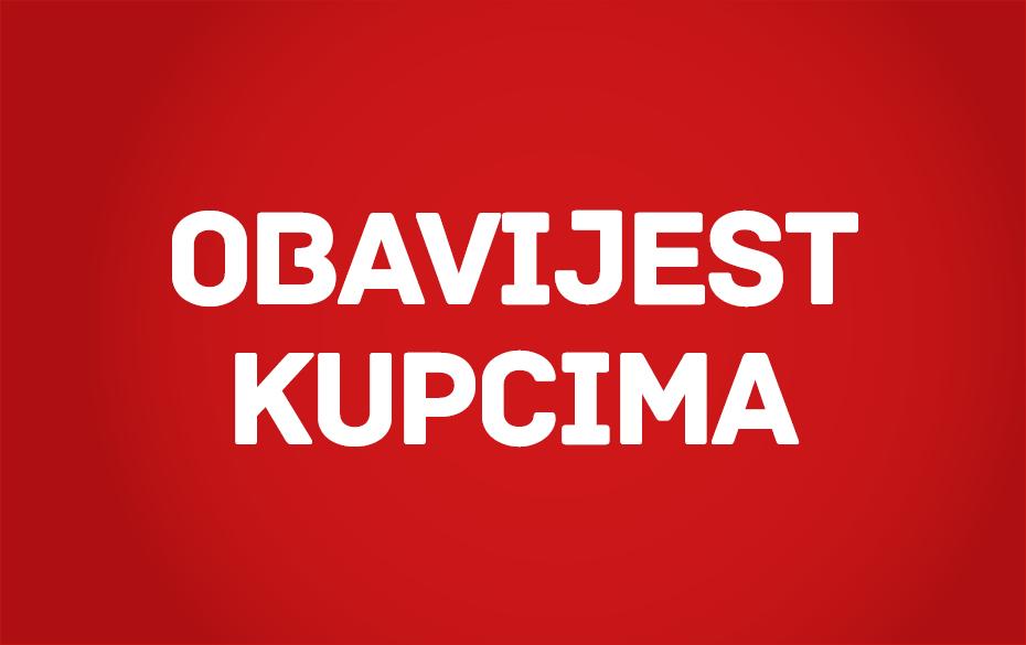 Obavijest kupcima: Rad maloprodajnih objekata u Sisačko-moslavačkoj županiji