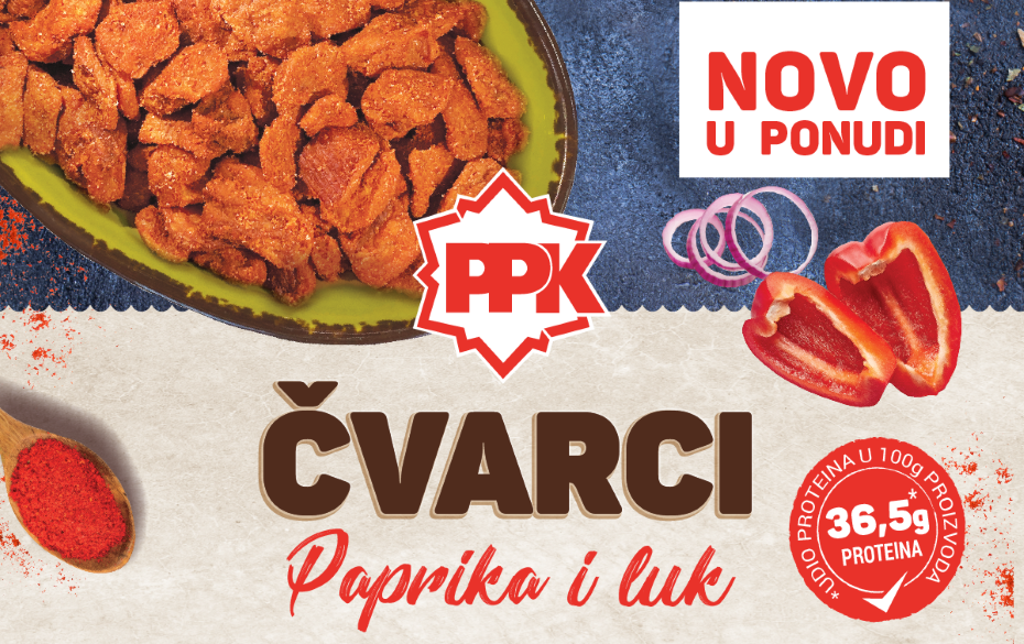 Novitet u ponudi - Čvarci s paprikom i lukom