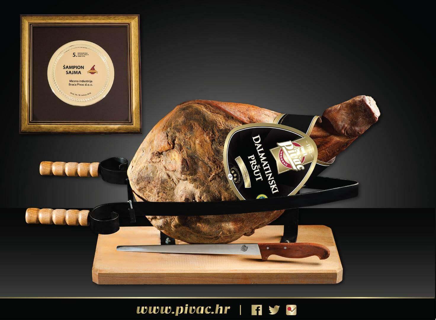 Pivac pršut šampion u Drnišu