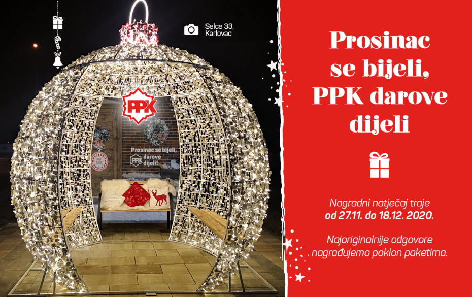 Čestitamo dobitnicima nagradnog natječaja „Prosinac se bijeli, PPK darove dijeli“