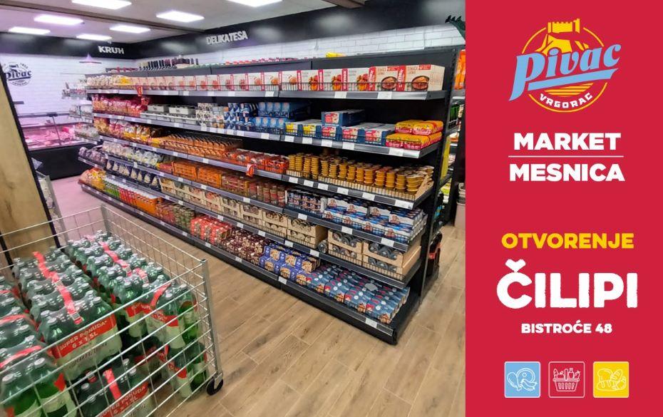 U Čilipima otvorena nova Pivac market-mesnica