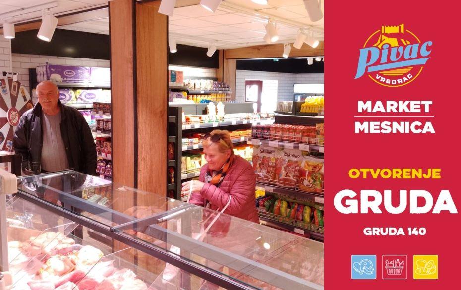 Gruda dobila veću, renoviranu Pivac market-mesnicu