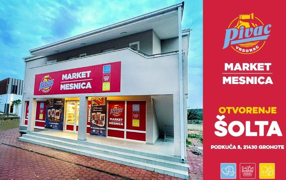 Otvorena vrata proširene Pivac market-mesnice na Šolti